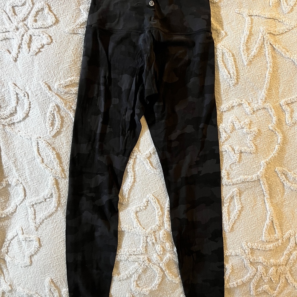 lululemon athletica Black Camo Leggings